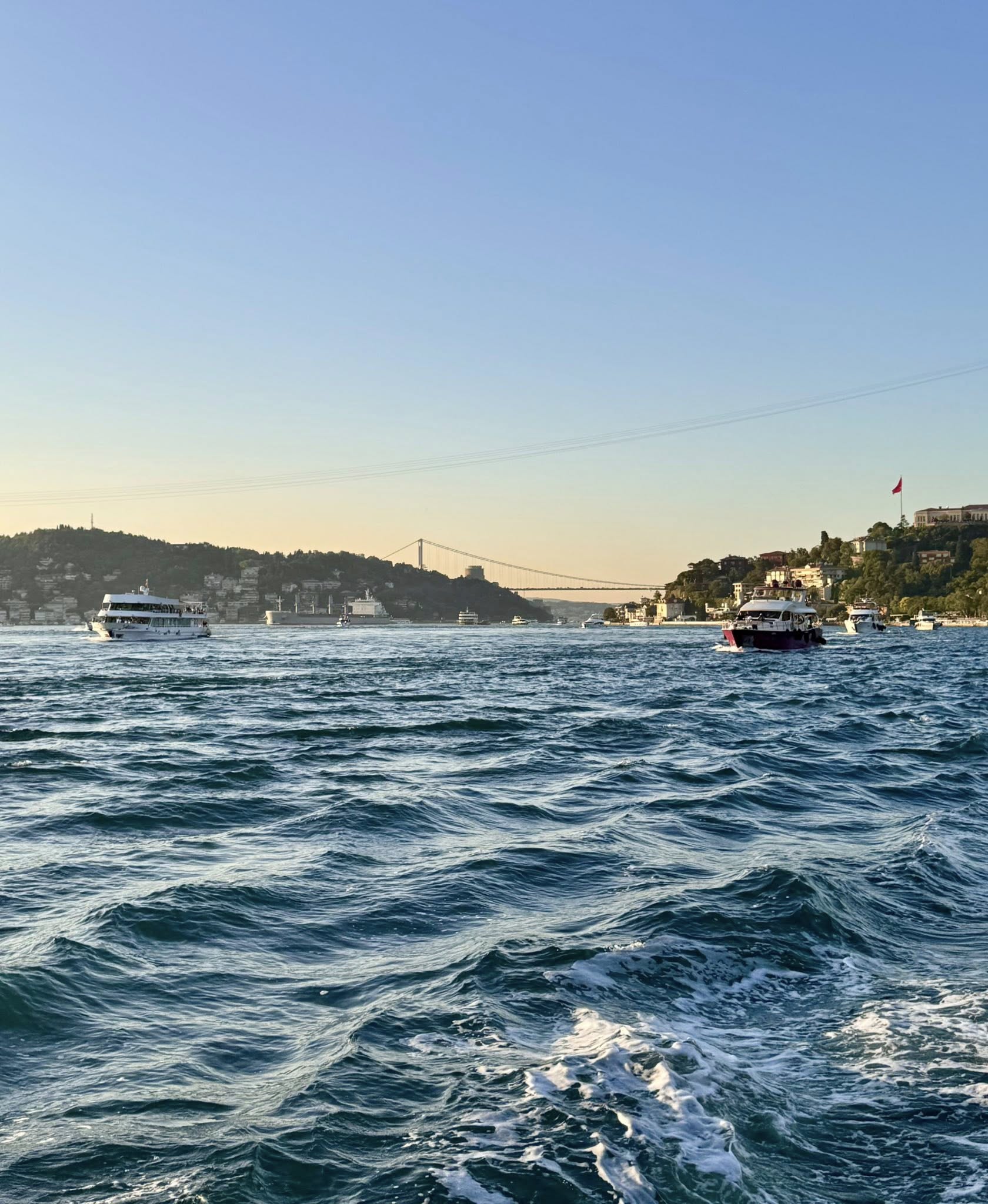 Waves on the Bosporus.